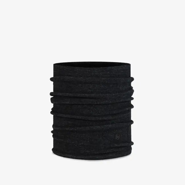 Buff - Merino Fleece Neckwear in Solid Black