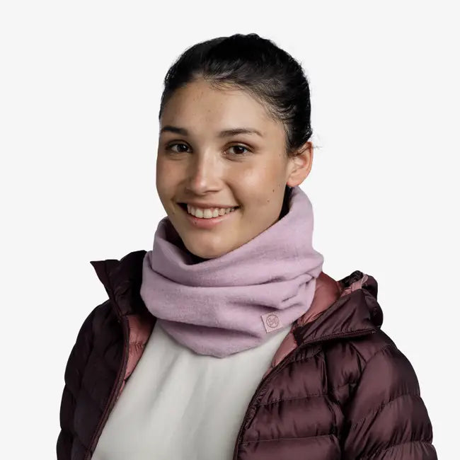 Buff - Merino Fleece Neckwear in Solid Lilac Sand