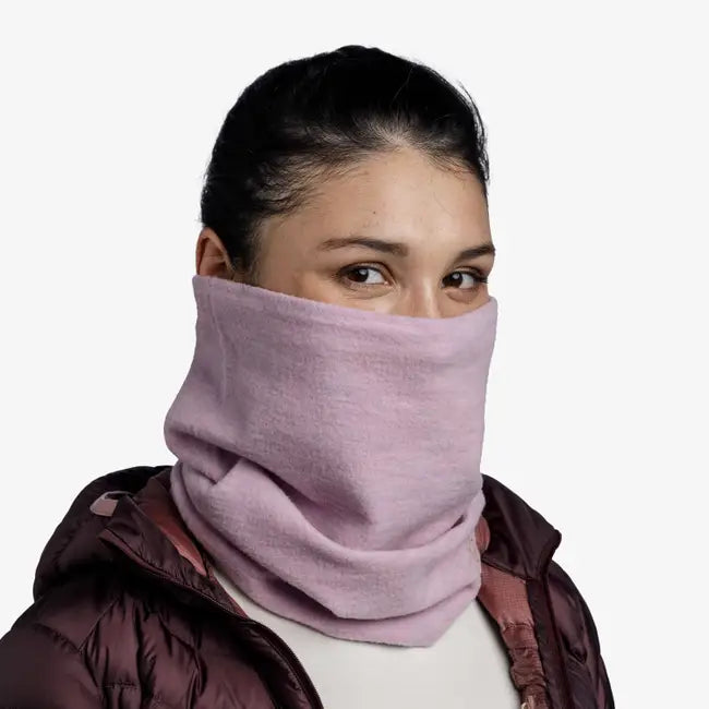Buff - Merino Fleece Neckwear in Solid Lilac Sand