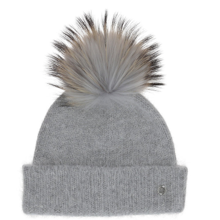 Chaos - Giana Pom Beanie Light Heather Grey