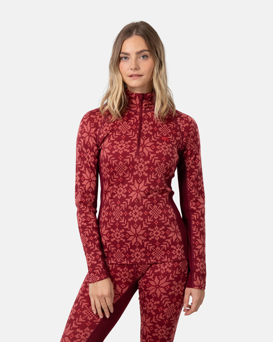 Kari Traa - Edith Half Zip in Rouge