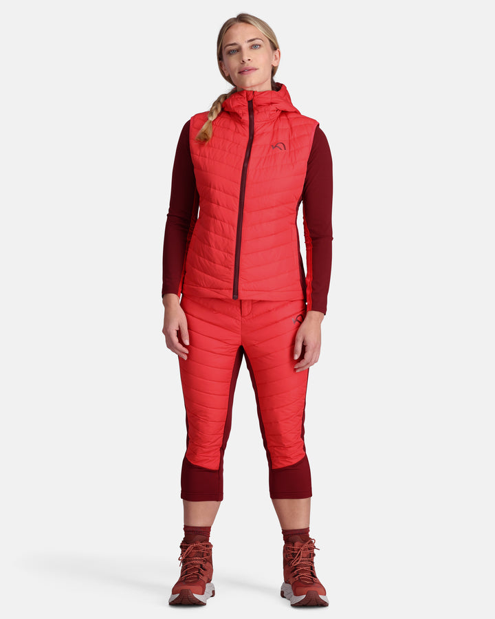 Kari Traa - Eva Down Vest in Heat Red