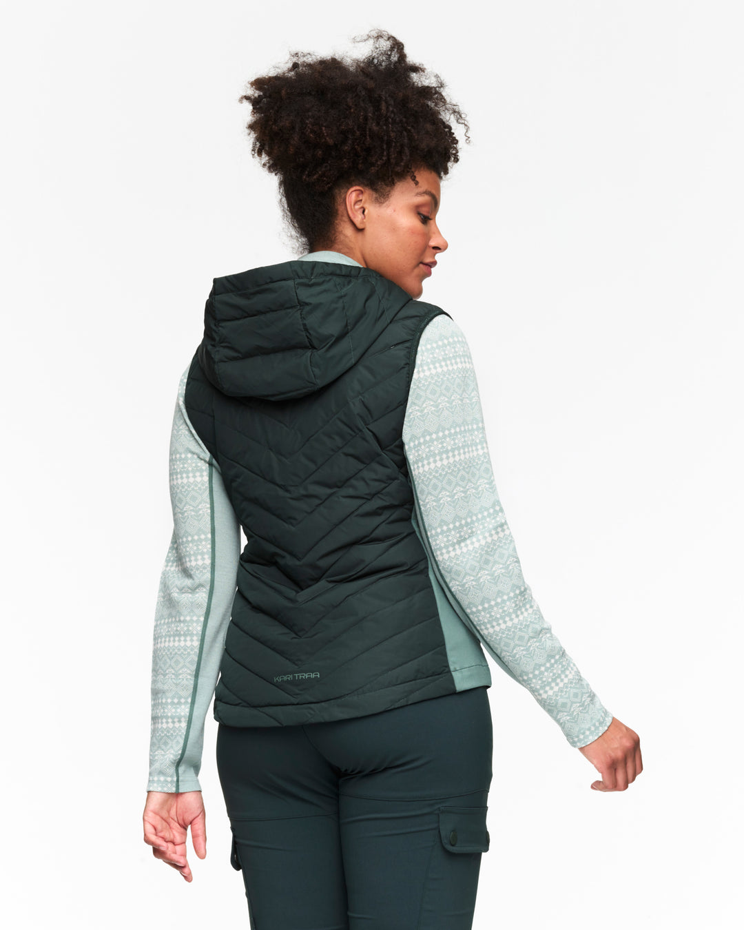 Kari Traa - Eva Down Vest in Pine Green