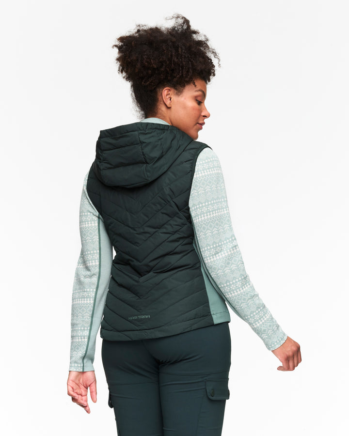 Kari Traa - Eva Down Vest in Pine Green