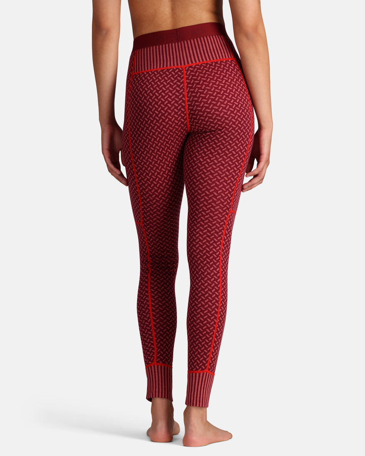 Kari Traa - Smekker Baselayer Pants 100% Merino in Rouge Pink