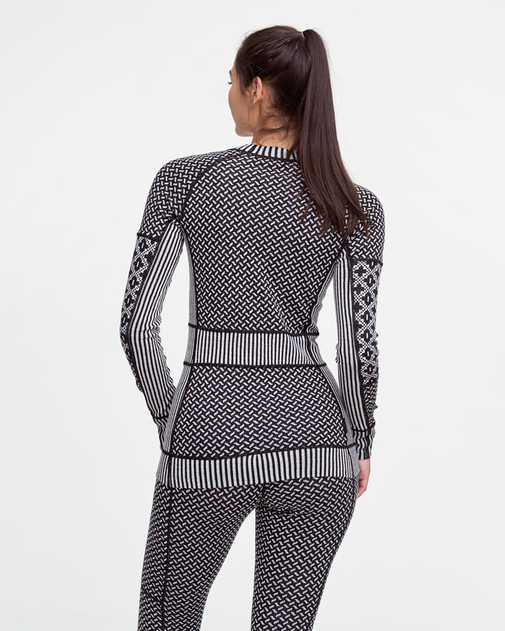 Kari Traa - Smekker Long Sleeve Baselayer 100% Merino in Black