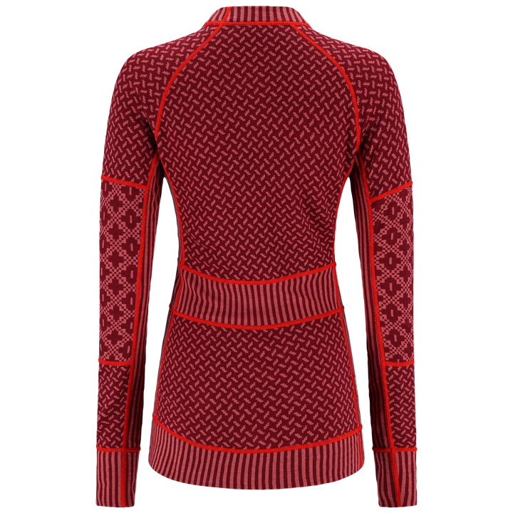 Kari Traa - Smekker Long Sleeve Baselayer 100% Merino in Rouge Park