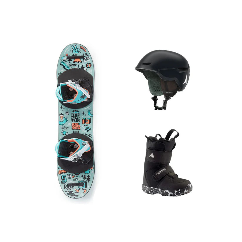 Kids (Ages 11 & Under) Snowboard Rental Package