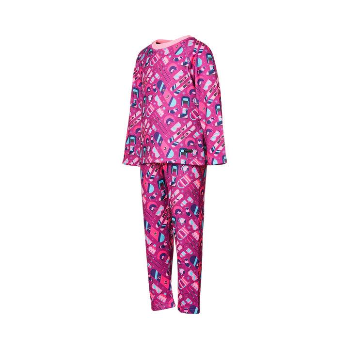 Kombi - B3 Velvet Fleece Set Children in Orchid Ski Gear