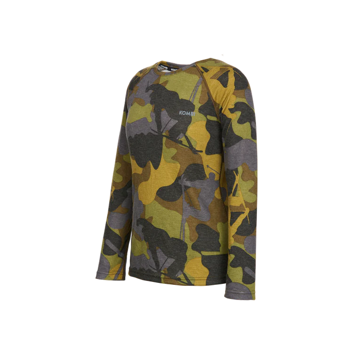 Kombi - Merinomix Pro Crew Top Junior in Fern Cork 360