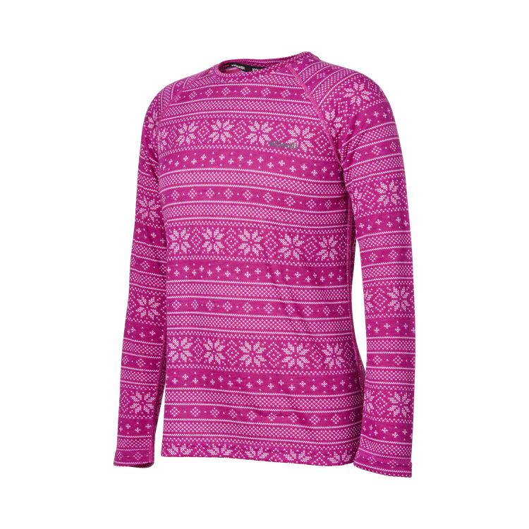 Kombi - Merinomix Pro Crew Top Junior in Nordic Orchid