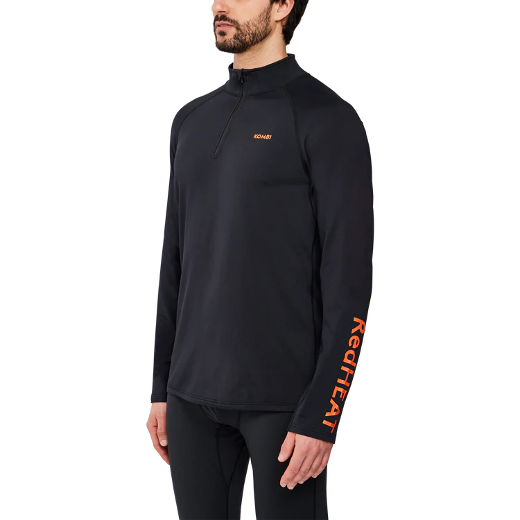 Kombi - Redheat Extreme Zip Top Men in Black