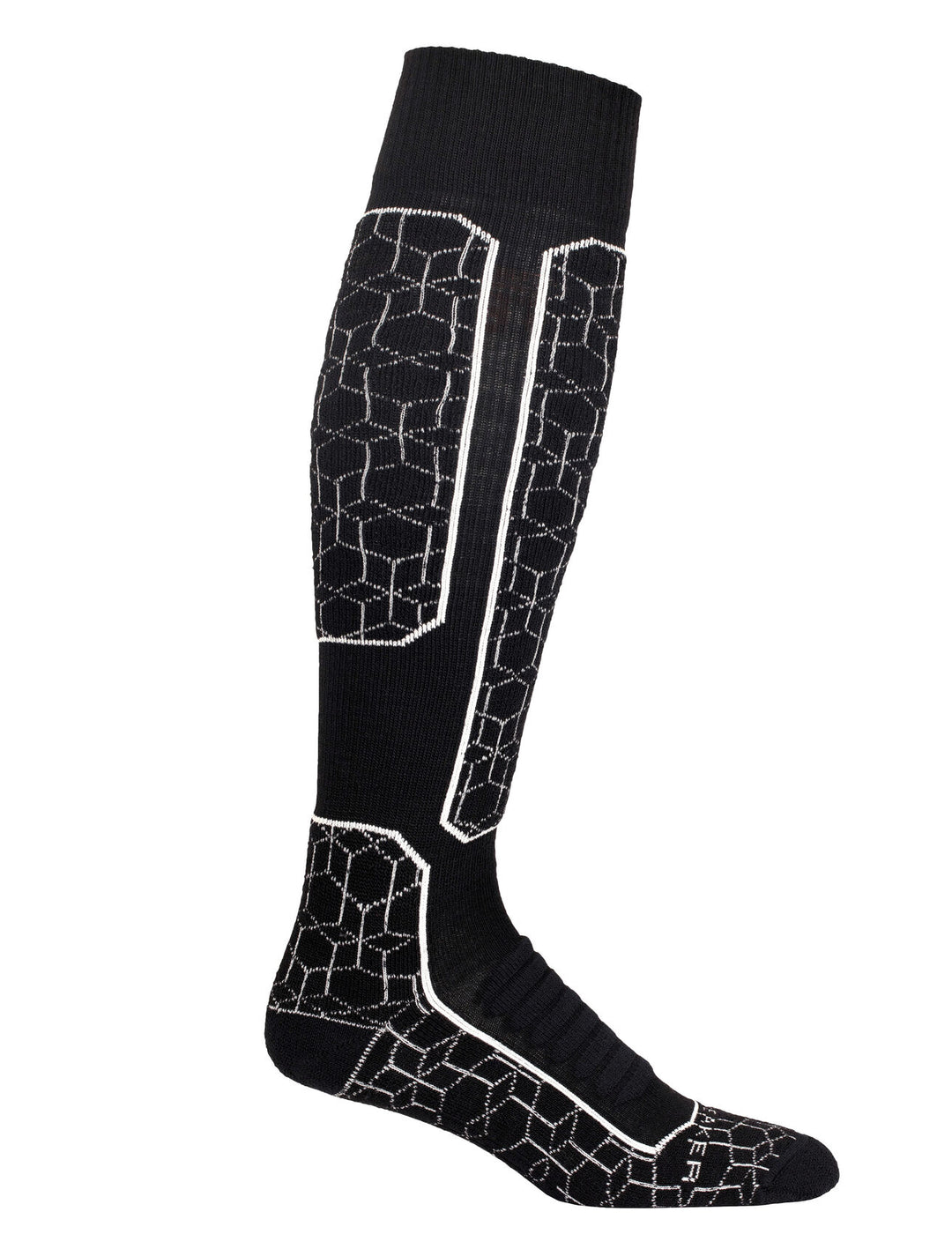 Icebreaker - Men Ski+ Medium OTC Alpine Geo Socks in Black/Snow