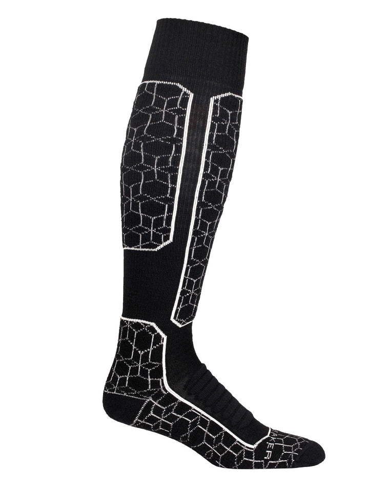 Icebreaker - Men Ski+ Medium OTC Alpine Geo Socks in Black/Snow