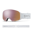 Smith 4D MAG S Low Bridge Fit White Chunky Knit || ChromaPop Everyday Rose Gold Mirror