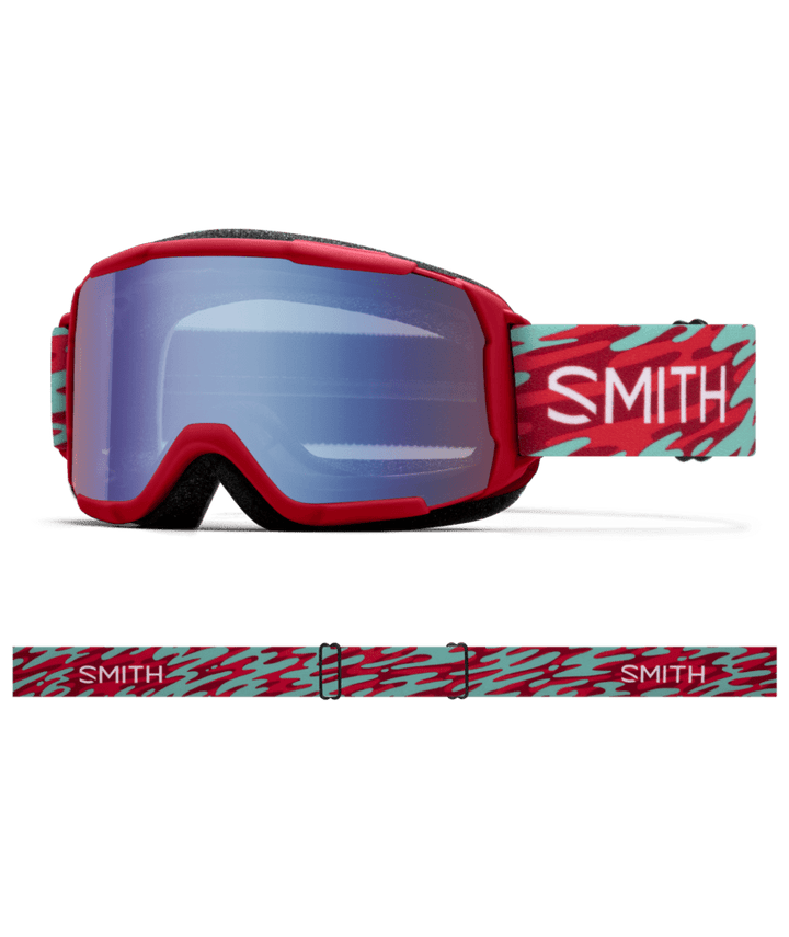 Smith Daredevil Goggles Crimson Swirled | Blue Sensor Mirror