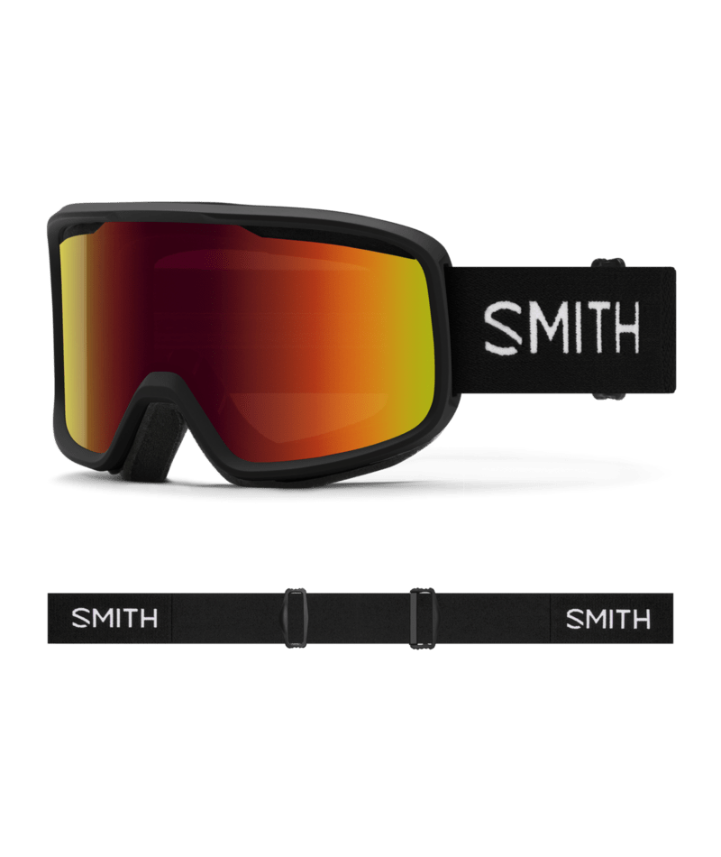 Smith Frontier Goggles Black || Red Sol-X Mirror