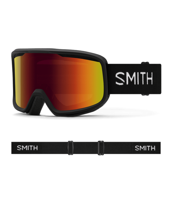 Smith Frontier Goggles Black || Red Sol-X Mirror