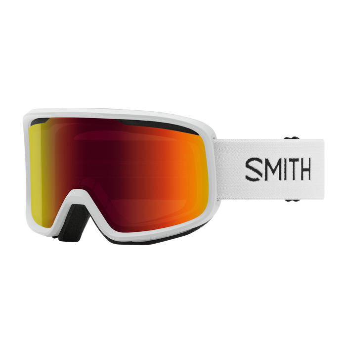 Smith Frontier Goggles White + Red Sol-X Mirror