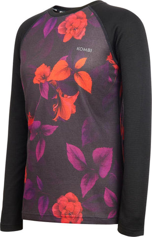 Kombi - Merinomix Pro Crew Top Junior in Black