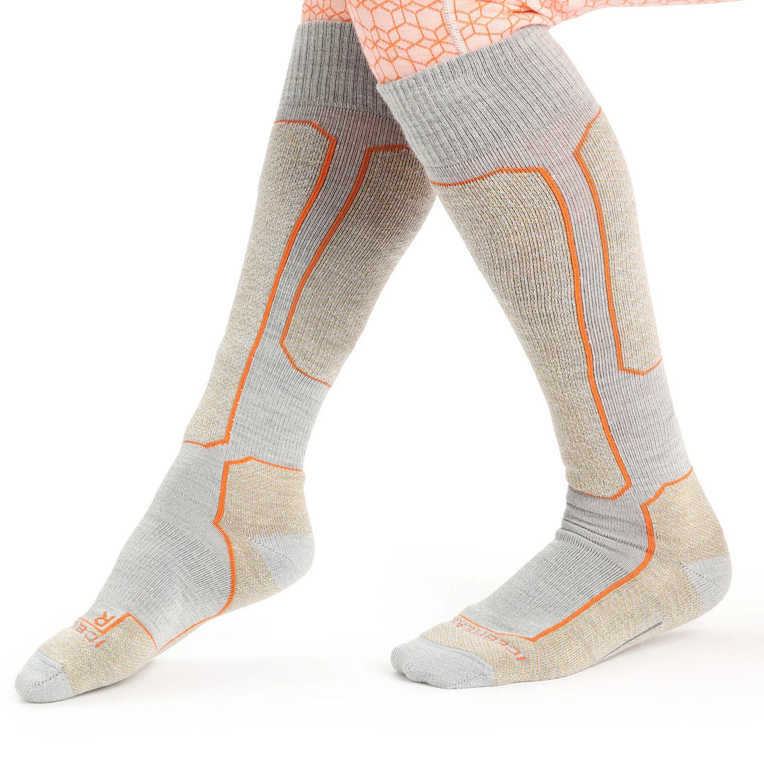 Women Ski+ Light OTC in Blizzard Heather/Snow/Flash