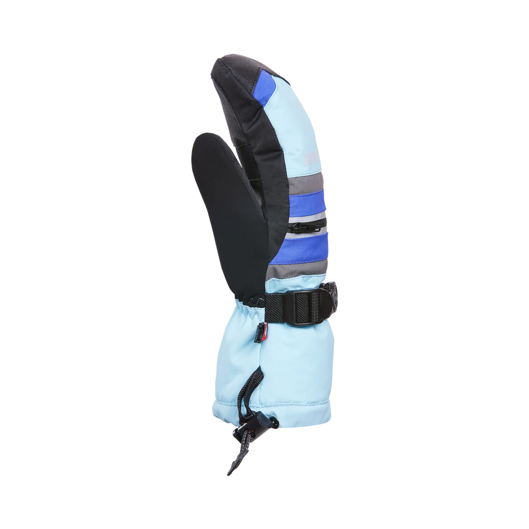 Kombi - The Yolo Junior Mitt in Light Blue (side)