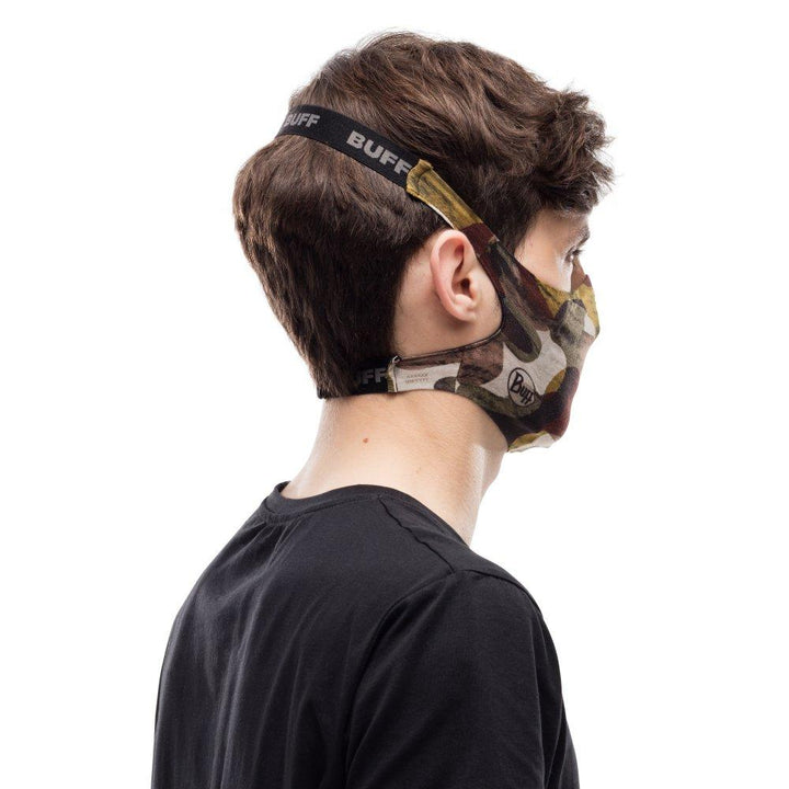 A Man Wearing a Buff Filter Mask in Burj Multi