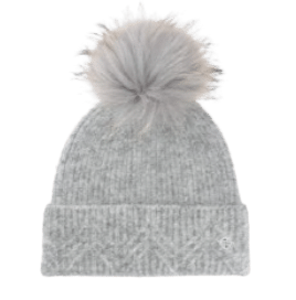 Chaos - Lisbon Pom Beanie in Light Heather Grey