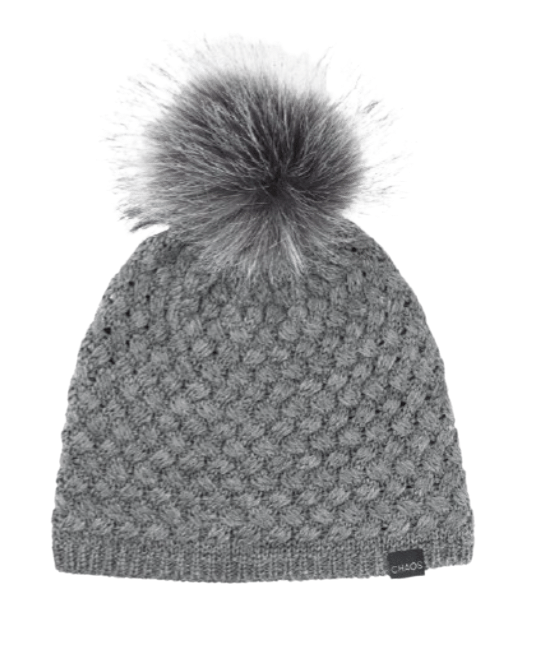 Chaos - Vine Pom Beanie in Medium Heather Grey