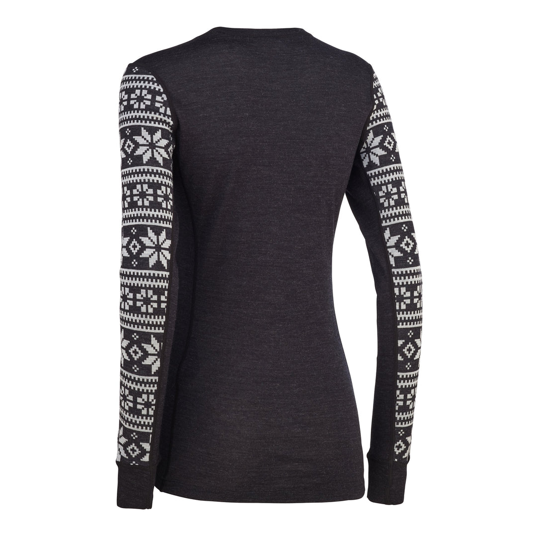 Kari Traa - Knute Long Sleeve Base Layer in Black, back