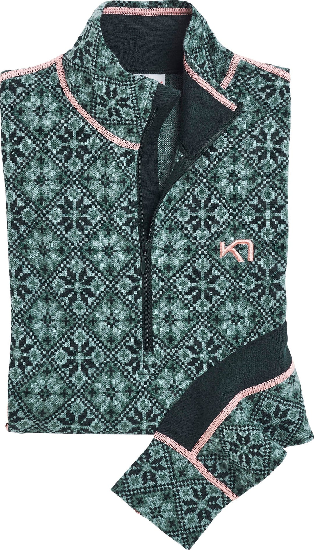 Kari Traa - Rose Half-Zip Base Layer Top in Murk