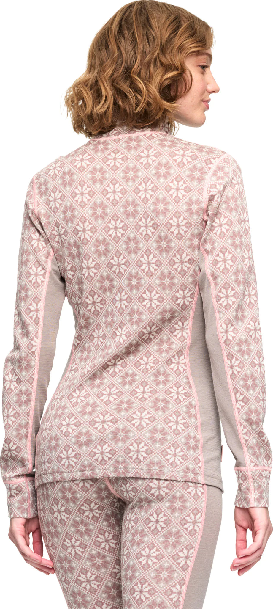 Kari Traa - Rose Half-Zip Base Layer Top in Taupe
