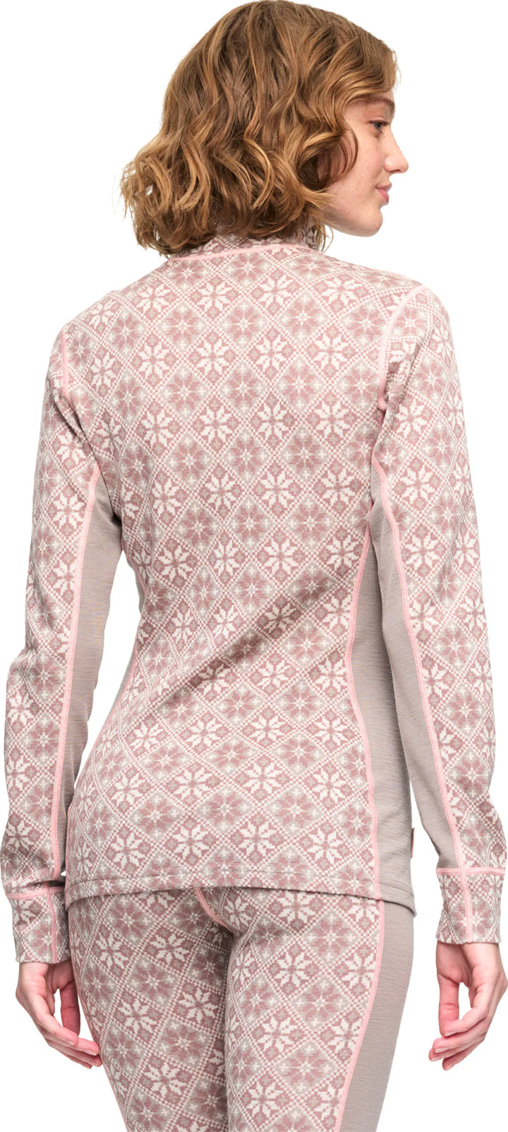 Kari Traa - Rose Half-Zip Base Layer Top in Taupe