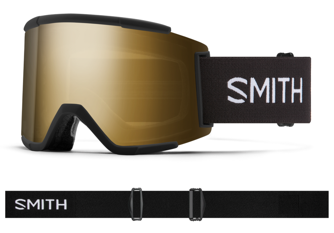 Smith - Squad XL Goggles in Chromapop Sun Black Gold Mirror Black