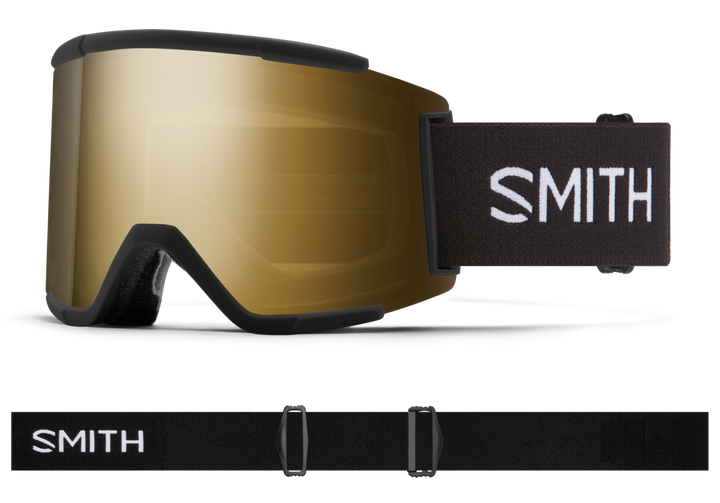 Smith - Squad XL Goggles in Chromapop Sun Black Gold Mirror Black