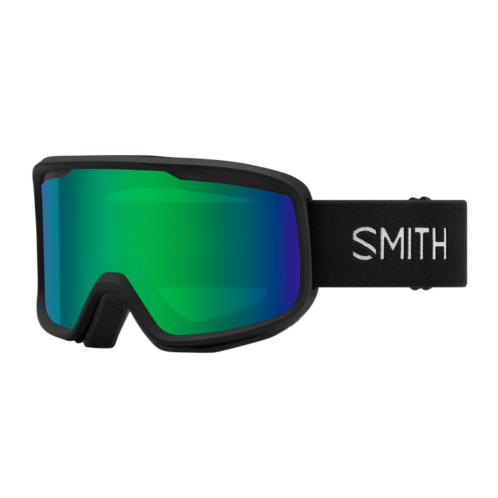Smith - Frontier Goggles in Black || Green Sol-X Mirror