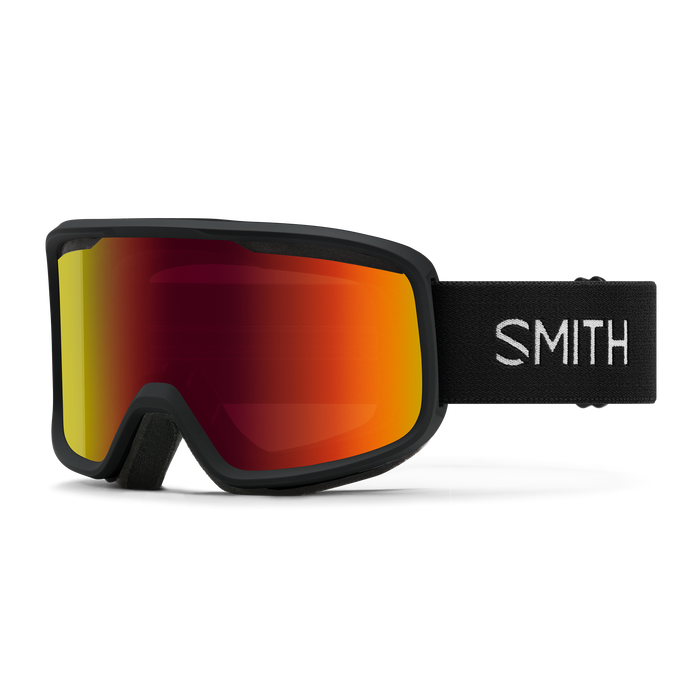 Smith - Frontier Goggles in Black || Red Sol-X Mirror