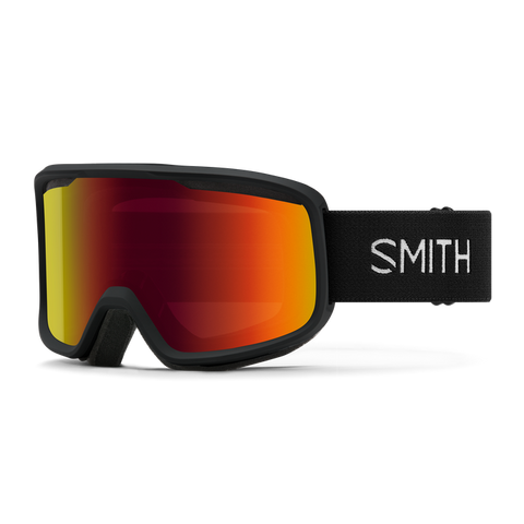 Smith - Frontier Goggles in Black || Red Sol-X Mirror