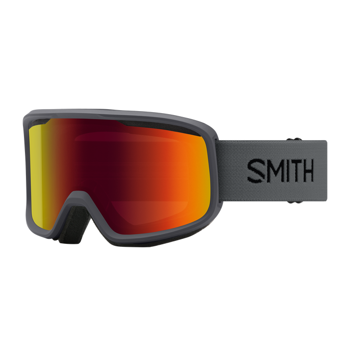 Smith - Frontier Goggles in Charcoal || Red Sol-X Mirror