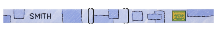 Smith - Rascal Goggles in Crayola Periwinkle x Smith || RC36 strap