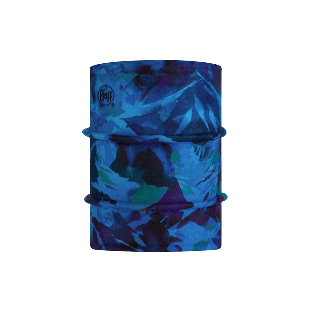 Buff - Junior Reversible Polar Neckwarmer in High Mountain Blue