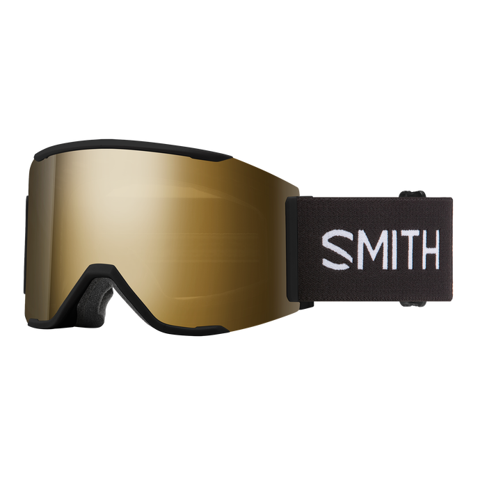 Smith - Squad MAG Goggles in Black || ChromaPop Sun Black Gold Mirror