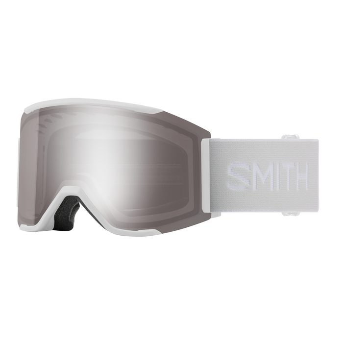 Smith - Squad MAG Goggles in White Vapor || ChromaPop Sun Platinum Mirror